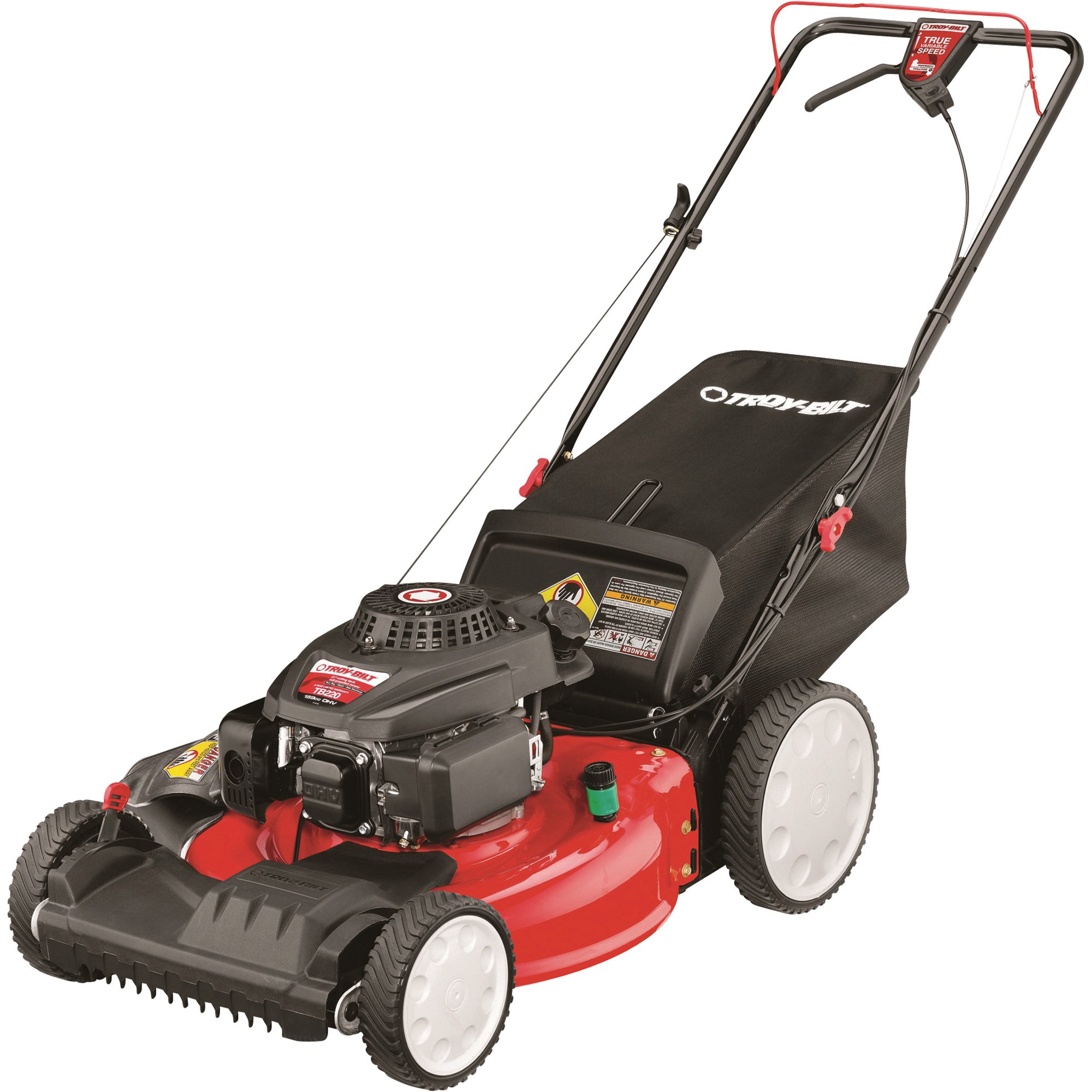 Troy-Bilt Front-Wheel Drive Push Lawn Mower — 159cc Troy-Bilt 550ex Engine, 21in. Deck, Model# TB220